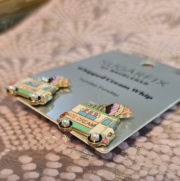 Sugarfix by Baublebar Ice Cream Truck Sunday Funday Earrings NWT - Picture 5 of 6
